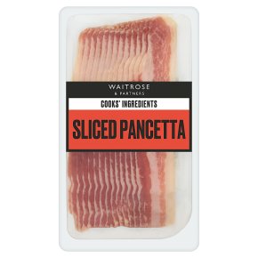 Waitrose Cooks' Ingredients Italian sliced pancetta, 10 slices