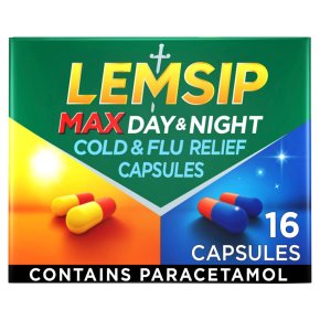 Lemsip Max 16 cold & flu day & night capsules