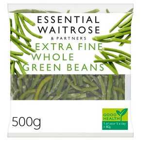 essential Waitrose extra fine whole green beans