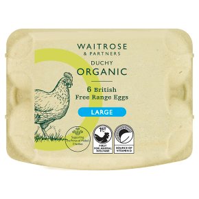 Waitrose Duchy Organic large free range eggs