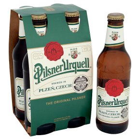 Pilsner Urquell Czech lager 4 x 330ml Bottles