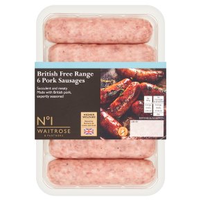 No.1 Free Range Pork Sausages 6s