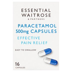 essential Waitrose Paracetamol Capsules