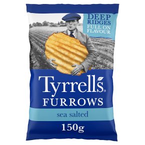 Tyrrells furrows sea salted crisps