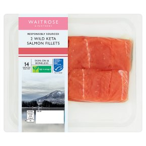 Waitrose 2 Wild Alaskan Keta Salmon Fillets