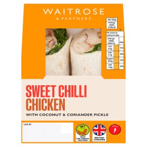 Waitrose sweet chilli chicken wrap