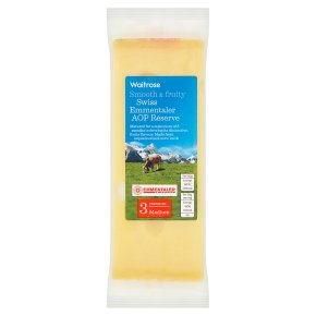 Waitrose Swiss medium Emmentaler cheese, strength 3