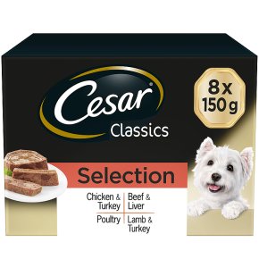 CESAR Classics Dog Trays Mixed Selection 8 x 150g