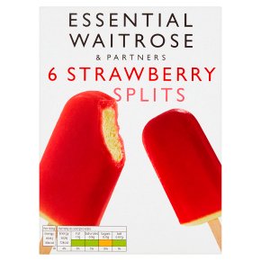 essential Waitrose 6 strawberry splits