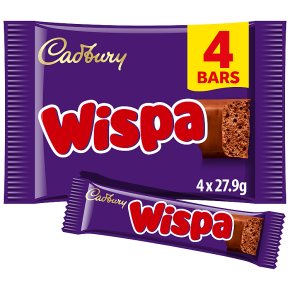 Cadbury Wispa chocolate bar 4 pack