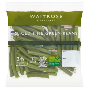 Waitrose sliced fine green beans