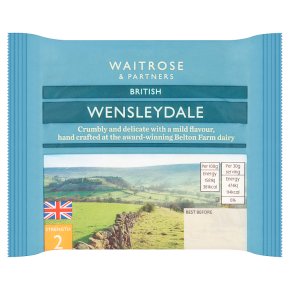 Waitrose Belton Farm mild Wensleydale cheese, strength 2