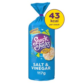 Snack a Jacks salt & vinegar low fat Jumbo rice cakes