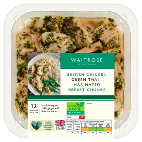 Waitrose Green Thai Marinated Chicken Breast Chunks