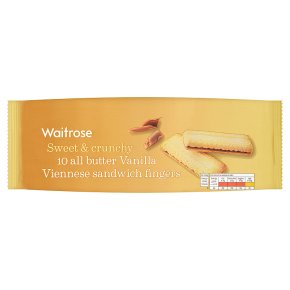 Waitrose 10 vanilla Viennese fingers