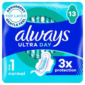 Always Ultra Normal (Size 1) Sanitary Towels with Wings