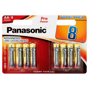 Panasonic Pro Power AA Batteries Alkaline 8pk