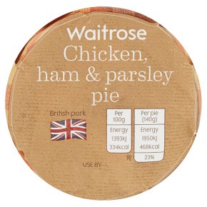 Waitrose Chicken, Ham & Parsley Pie