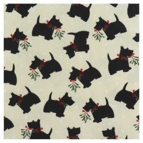 Waitrose Home Scottie Dog Napkins 33cm x 33cm