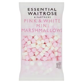 essential Waitrose Mini Pink & White Marshmallows