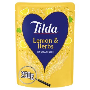 Tilda steamed basmati rice lemon basmati