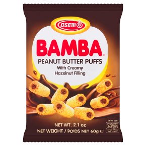 Osem Bamba Peanut Snack with Hazelnut Cream