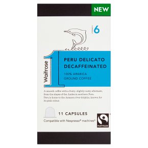 Waitrose 1 Peru Delicato Decaffeinated Pods