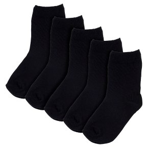 Waitrose New Ankle Socks Black 6-8H