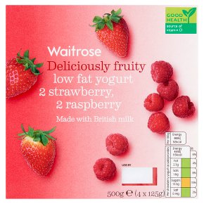 Waitrose Deliciously Fruity Strawberry & Raspberry Yogurt