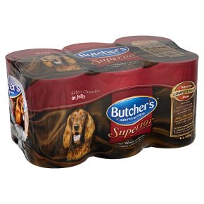 Butcher's superior chicken, turkey & beef in a jelly medley
