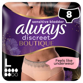 Always Discreet Boutique Pants 6 Drop, Large