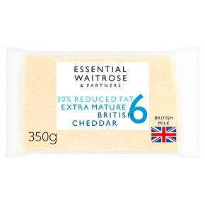 essential Waitrose 30% Lighter Extra Mature Cheese 6