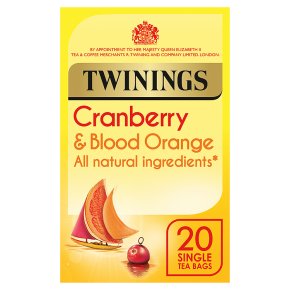 Twinings cranberry & blood orange 20 tea bags