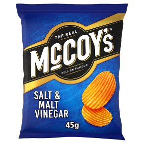 McCoy's Ridge Cut Salt & Malt Vinegar Crisps