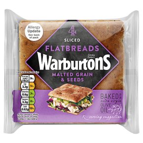 Warburtons Bistro Deli Buns Malted Grain & Seeds