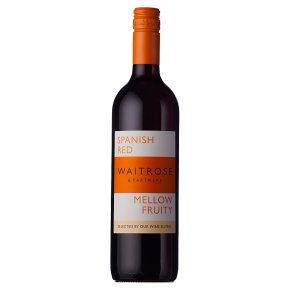 Waitrose Mellow and Fruity, Garnacha, Spanish, Red Wine