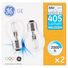 GE Halogen Round 30w ES