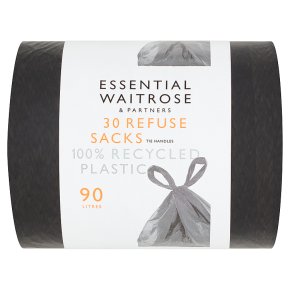 essential Waitrose Refuse Sacks Tie Handles