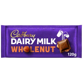 Cadbury Dairy Milk whole nut chocolate bar