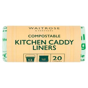 Compostable caddy liners