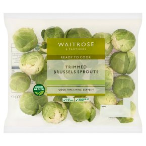 Waitrose Trimmed brussels sprouts