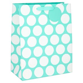 Waitrose Aqua Spot Large Gift Bag