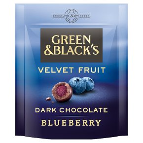 Green & Black's Dark Chocolate Blueberry Pearls Bag