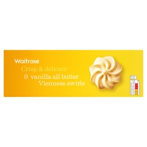 Waitrose 9 all butter vanilla Viennese swirls