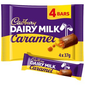 Cadbury Dairy Milk caramel chocolate bar 4 pack