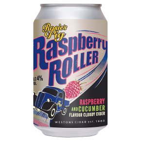Rosie pig Raspberry Roller Cider Herefordshire