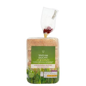 Waitrose Duchy Organic wholemeal muffins