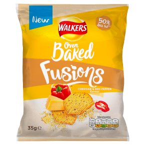 Walkers Oven Baked Fusions Cheddar & Red Pepper