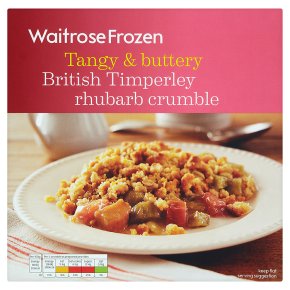 Waitrose Timperley rhubarb crumble