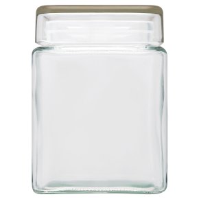 Waitrose Cooking 1.2 litre square storage jar